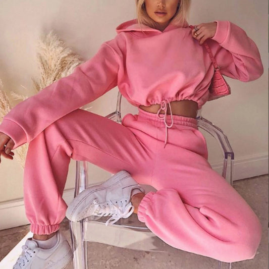 Long-Sleeved Sports Suit Two-Piece Set