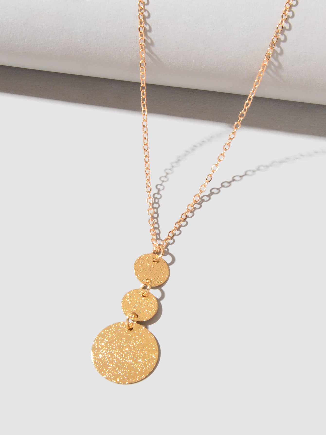 1Pc Fashion Disc Charm Necklace for Women for Daily Life