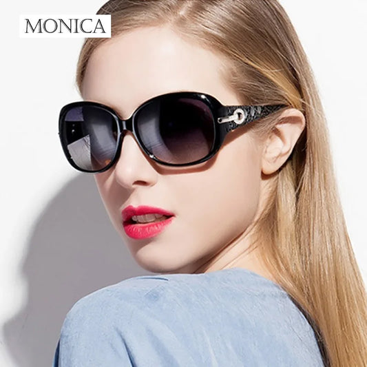 Women'S Polarized Sunglasses UV400 Retro Diamond Butterfly Frame Eyewear Fashion Wear Sunscreen Glasses Traveling Ladies Sunglas